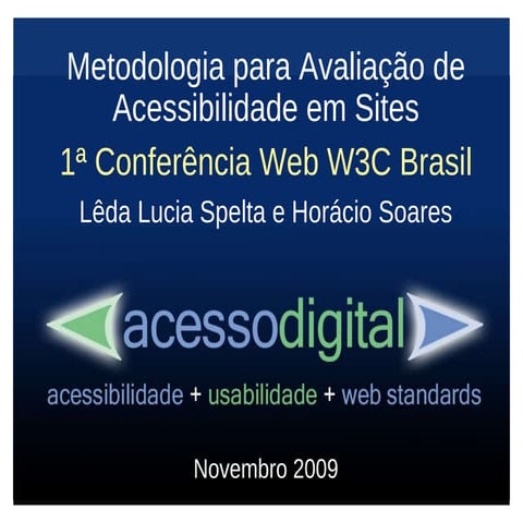 W3C Acessibilidade
