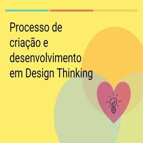 Processo de Criação e Desenvolvimento com Design Thinking