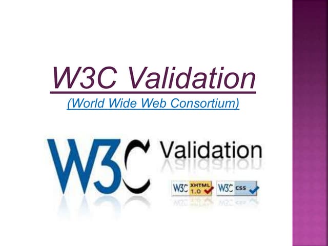 W3C validation