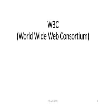 W3C (World Wide Web Consortium)Standard.pptx