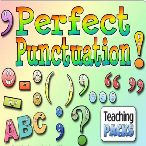 PUNCTUATION MARKS PART 1 | PPTX