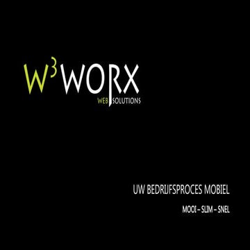 W3worx sales presentatie final