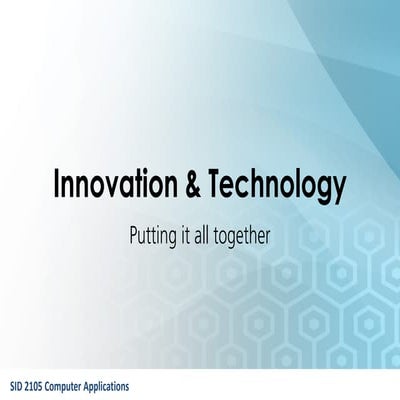 Innovation & Frameworks