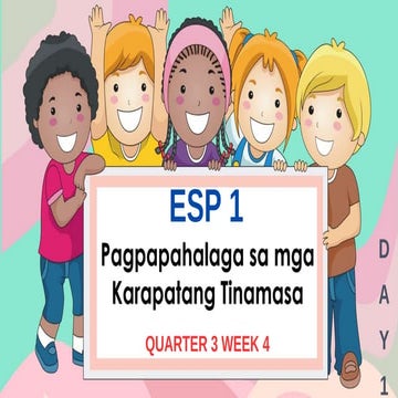 PAGPAPAHALAGA SA MGA KARAPATANG TINAMASA