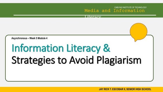 Information literacy (What is Info. Literacy, Need and Importance ...