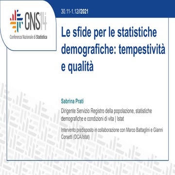 14a Conferenza Nazionale di Statistica