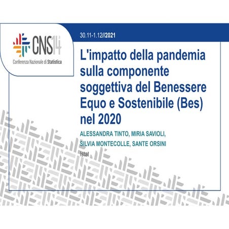 14a Conferenza Nazionale di Statistica