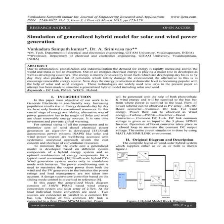 Hybrid power generation by and solar –wind | PPTX