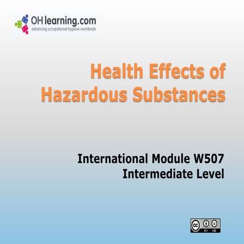 W507+Health+Effects+of+Hazardous+Substances