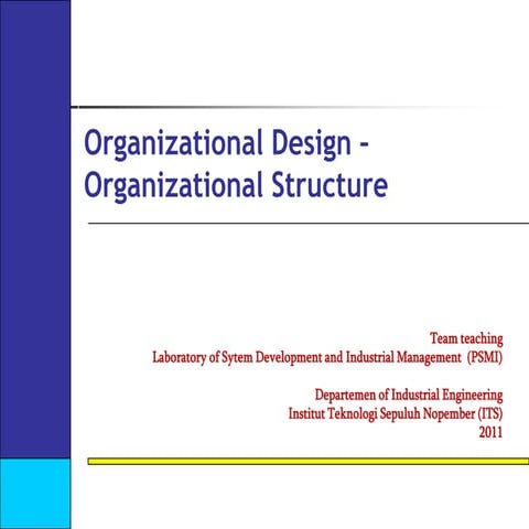 W6 7 organizational design-structure
