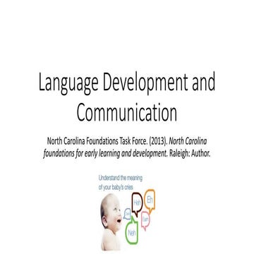 Language development and communication | PPTX