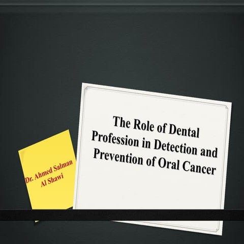 8 role of profession in prevention of oral cancer 03 | PPT