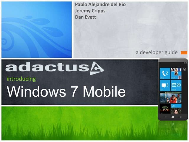 Windows 7 mobile