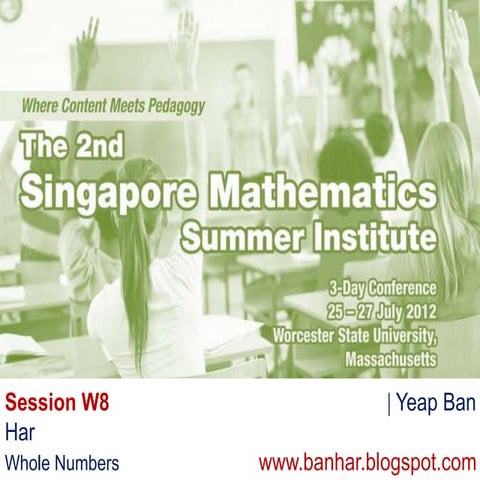 W8 Whole Number Division and Multiplication