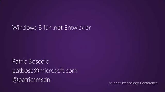 Windows 8 für .net Entwickler
