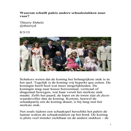 Waarom schuift paleis andere schaakstukken naar voor?