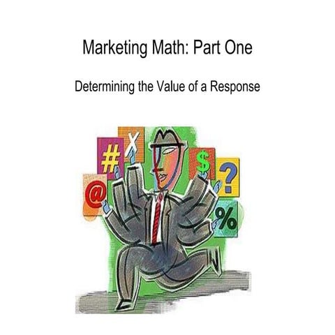 Marketing Math: Part One