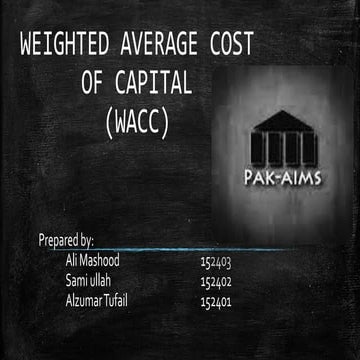Wacc presentation
