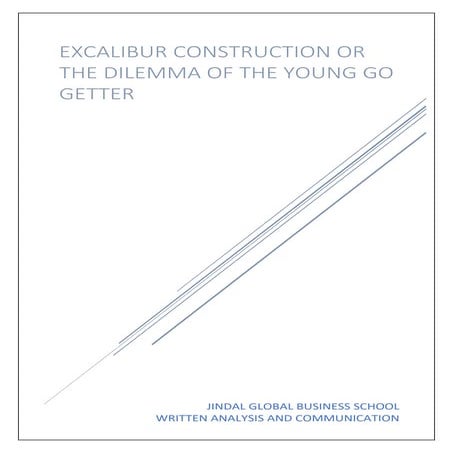 WAC Excalibur construction or the dilemma of the young go getter
