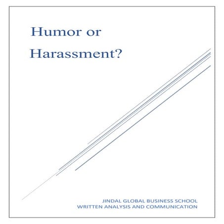 Humour or Harrasment - WAC