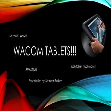 Wacom tablet powerpoint