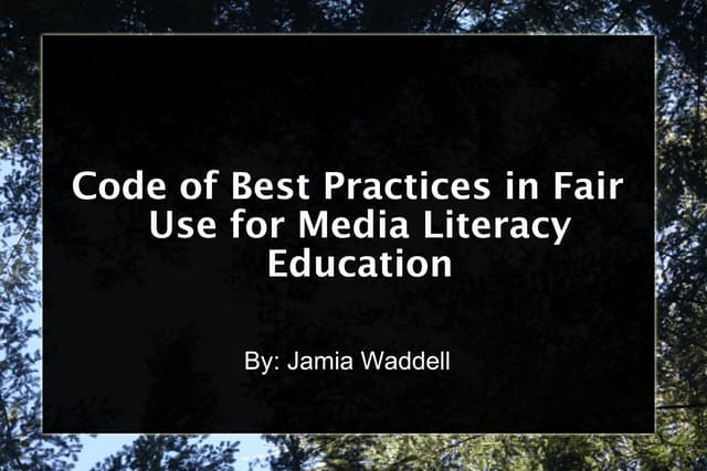 Waddell Educational Copyright and Fair Use