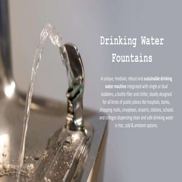 WAE's Drinking Water Dispenser a sustainable drinking water solution | PPTX