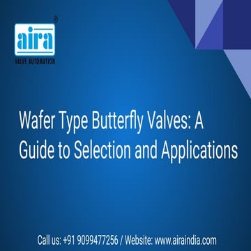 Wafer Type Butterfly Valves: Compact & Cost-Effective for Industry