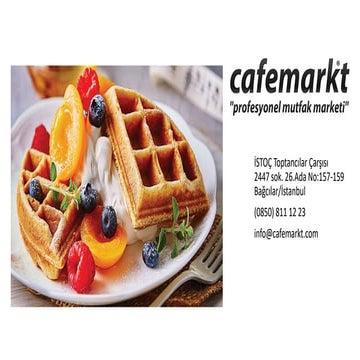 Kaliteli ve kullanışlı waffle makineleri Cafemarkt'ta!