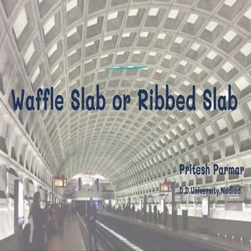Waffle or ribbed slab