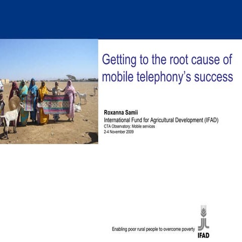 Root causes of success of mobile telephony
