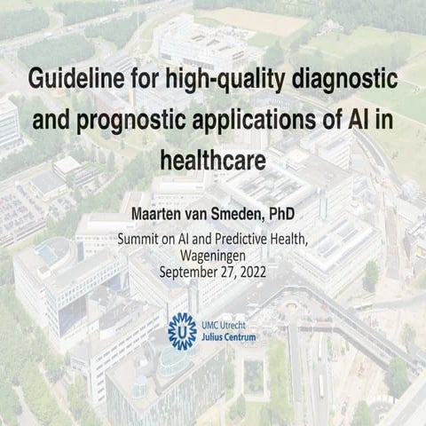 Guideline for high-quality diagnostic and prognostic applications of AI in he...