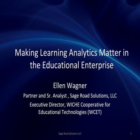 Wagner Analytics Bb World2012