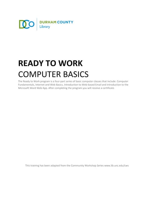 Ready to Work