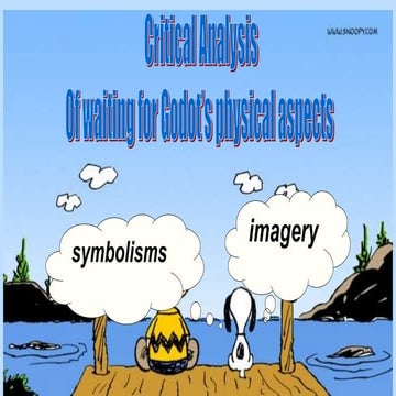 Waiting for Godot, use of imagery and symbolims