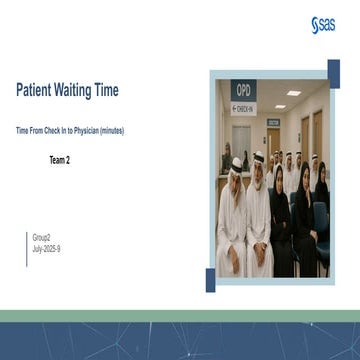 Waiting Time Presentation. for patient in ae