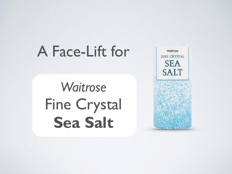 Waitrose Sea Salt Packaging Design