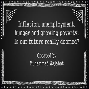 About inflation and Growing poverty