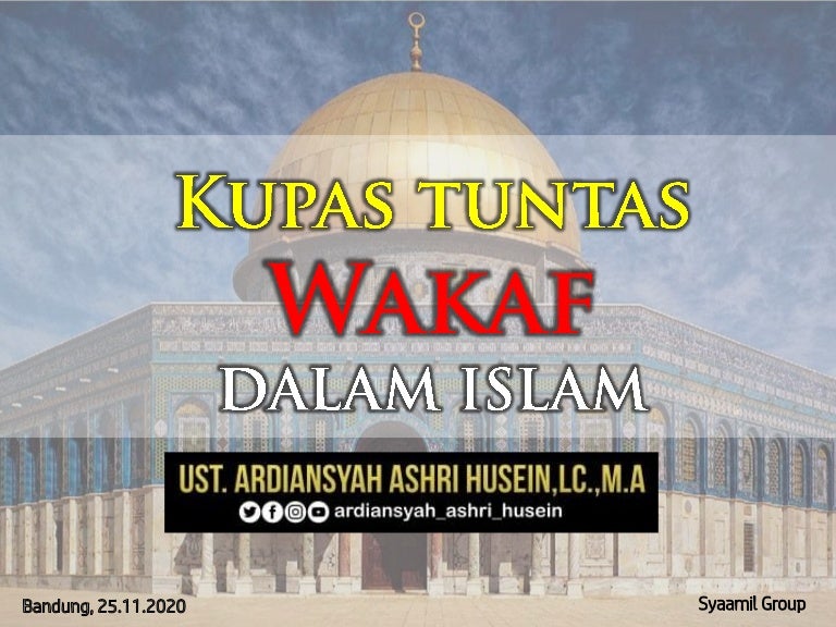 Wakaf Dalam Islam