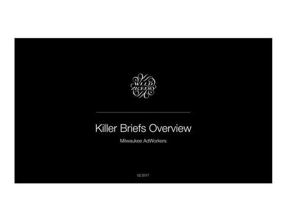 How to Create a Killer Creative Brief with Wild Alchemy