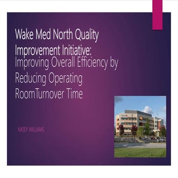 Wake med north quality improvement initiative