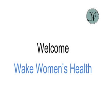 Wake women's health | PDF