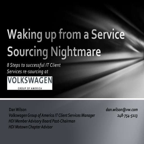 Waking up from a service sourcing nightmare