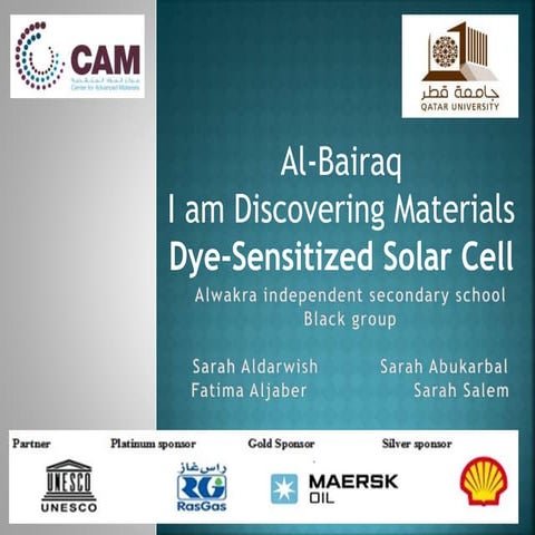 Dye Sysentized Solar Cell (Dyssc) | PDF