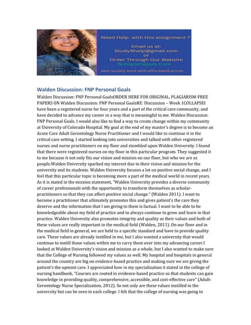 Walden FNP Personal Goals.docx