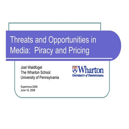 Wharton Talk: Media Transformation