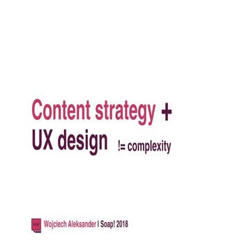 Ux design + content strategy = $$$ | PDF