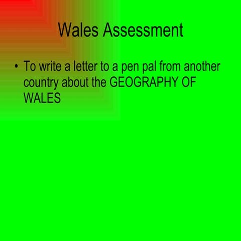 Wales assessment pupil examples