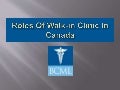 Roles of Walk-In Clinics in Canada