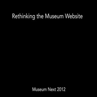 MuseumNext keynote from Robin Dowde...
